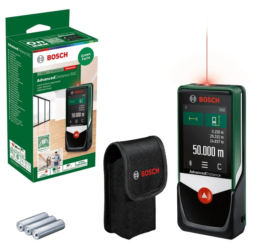 Bosch 0603672202 AdvancedDistance 50 C digitális lézeres távolságmérő