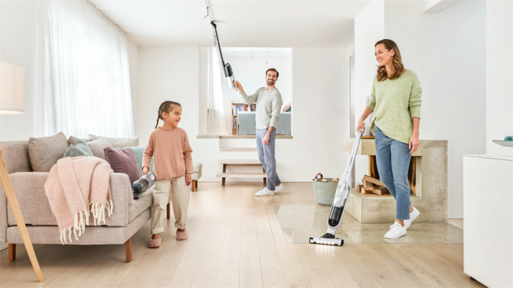 Bosch BBH3ALL28 Flexxo Gen2 2 az 1-ben fehér-ezüst vezeték nélküli álló porszívó