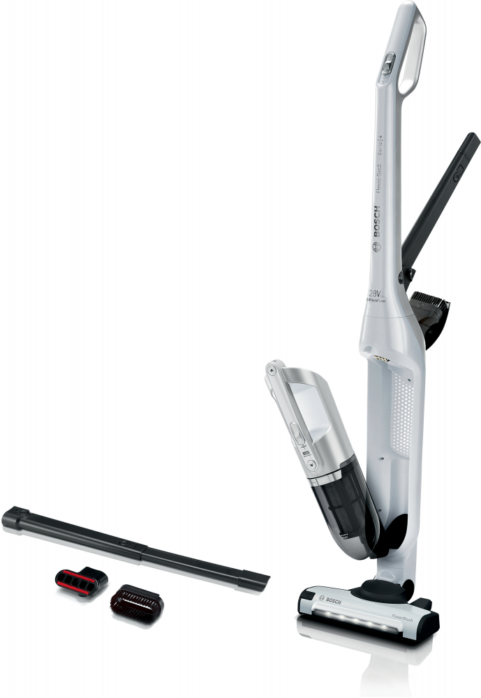 Bosch BBH3ALL28 Flexxo Gen2 2 az 1-ben fehér-ezüst vezeték nélküli álló porszívó