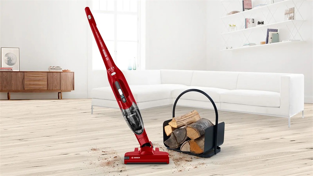 Bosch BBHF214R 2 az 1-ben akkumulátoros piros álló porszívó
