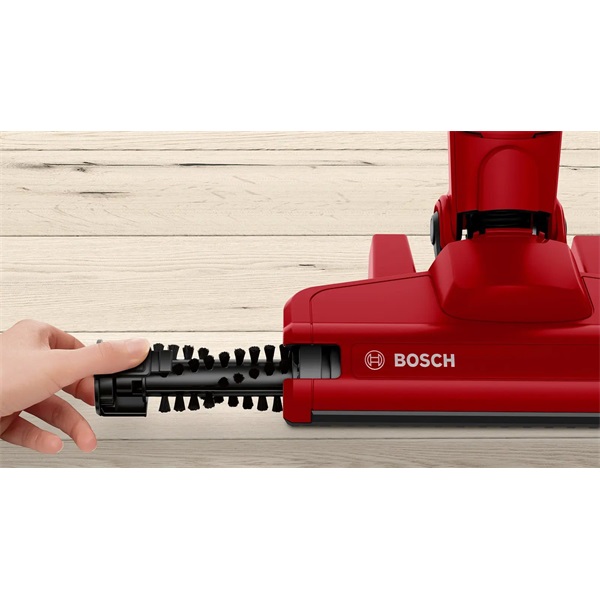 Bosch BBHF214R 2 az 1-ben akkumulátoros piros álló porszívó
