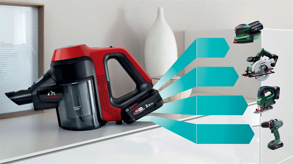 Bosch BBS711ANM Unlimited 7 ProAnimal vörös akkumulátoros álló porszívó