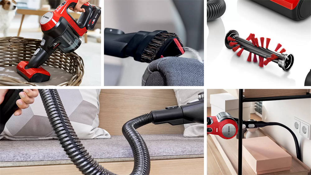 Bosch BBS711ANM Unlimited 7 ProAnimal vörös akkumulátoros álló porszívó