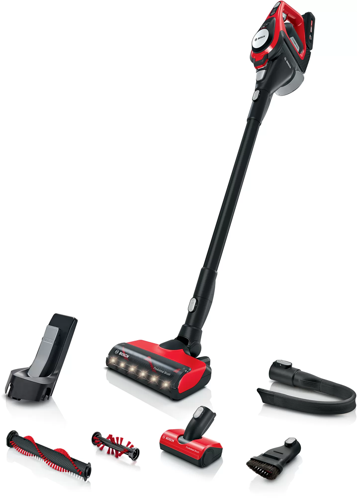 Bosch BBS8214PET Unlimited Gen2 ProAnimal vörös vezeték nélküli álló porszívó