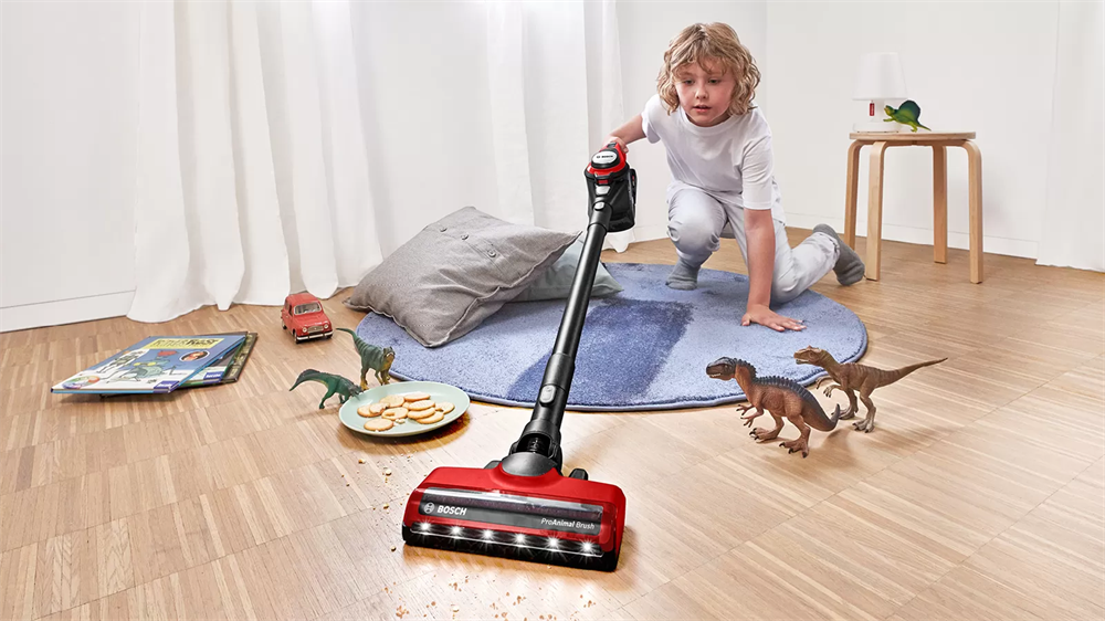 Bosch BBS8214PET Unlimited Gen2 ProAnimal vörös vezeték nélküli álló porszívó