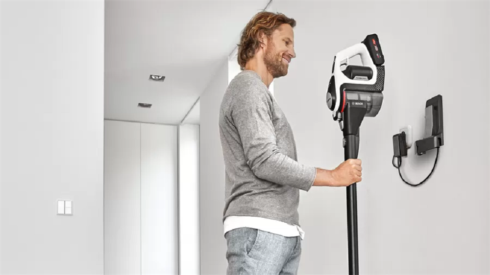 Bosch BBS8214 Unlimited Serie 8 Gen2 fekete-fehér vezeték nélküli álló porszívó