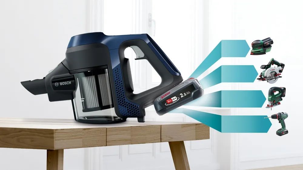 Bosch BCS611P4A Unlimited Serie6 éjkék vezeték nélküli álló porszívó