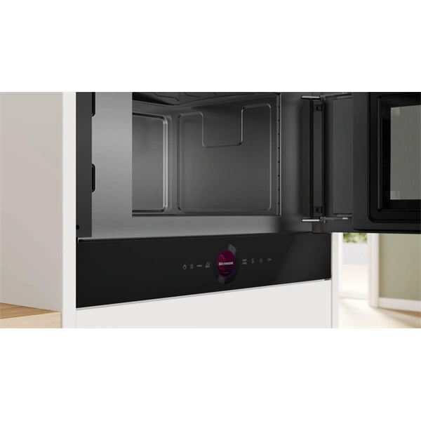 Bosch BFL7221B1 21 liter, fekete, beépíthető mikrohullámű sütő