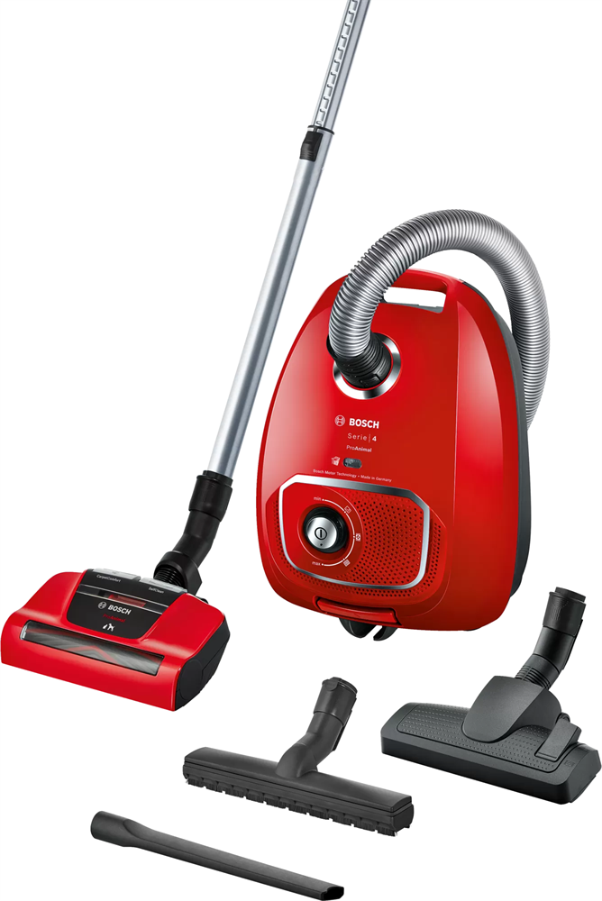 Bosch BGLS4PET2 Serie 4 ProAnimal vörös porzsákos porszívó