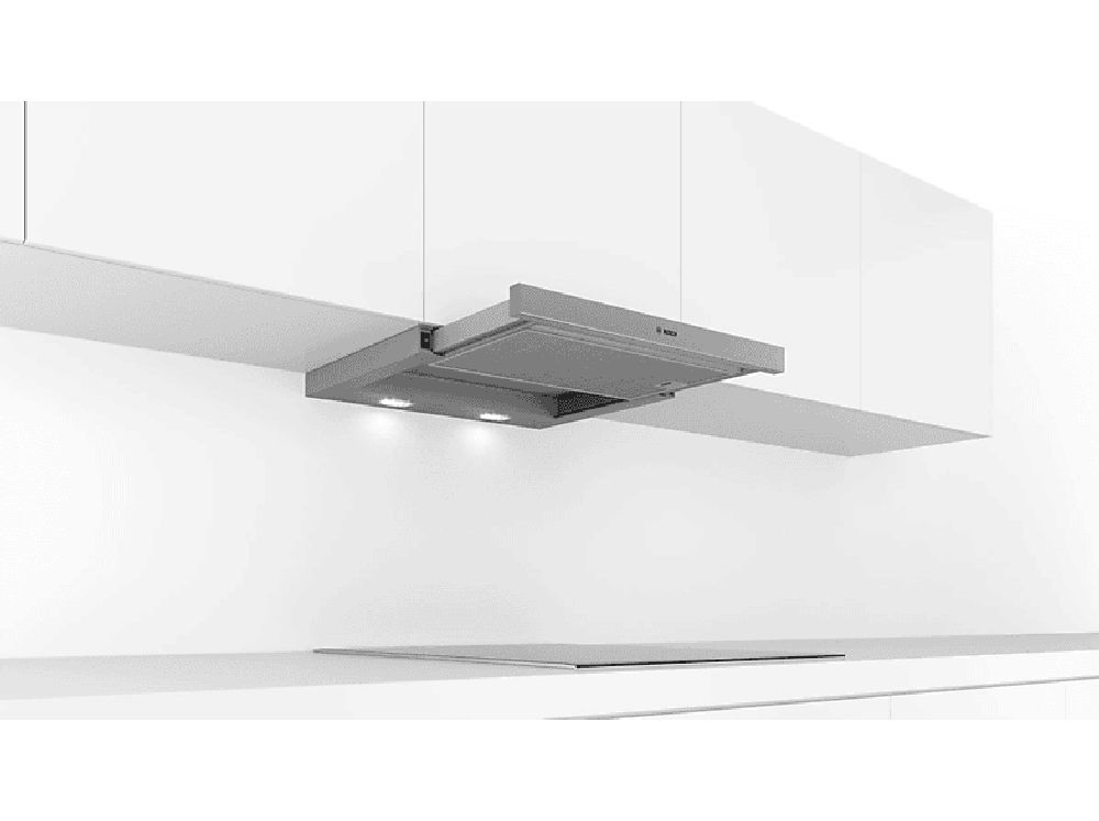 Bosch DFL064W53 ezüst, beépíthető, kihúzható, méret:59,8 cm, zajszint:67 dB, páraelszívó