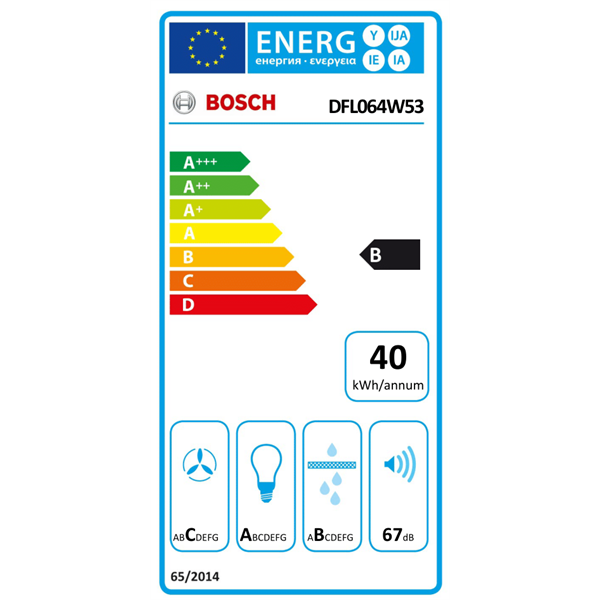 Bosch DFL064W53 kihúzható páraelszívó