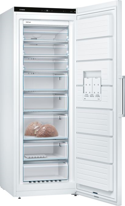 Bosch GSN58AWEV Fagyasztó: 365L, No Frost fagyasztószekrény
