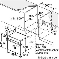 Bosch HBA272BB0 beépíthető sütő