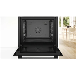 Bosch HBA534ES3 inox, beépíthető, sütőtér: 71L, légkeverés, sütő (Újszerű)