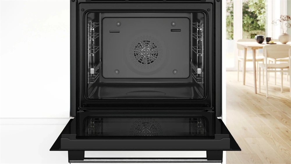 Bosch HBA534ES3 inox, beépíthető, sütőtér: 71L, légkeverés, sütő (Újszerű)