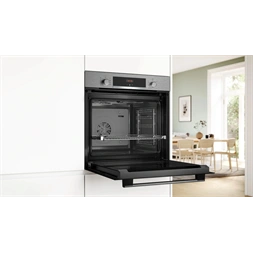 Bosch HBA534ES3 inox, beépíthető, sütőtér: 71L, légkeverés, sütő (Újszerű)