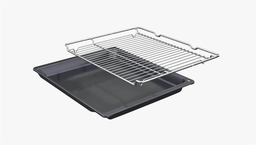 Bosch HBA534ES3 inox, beépíthető, sütőtér: 71L, légkeverés, sütő (Újszerű)