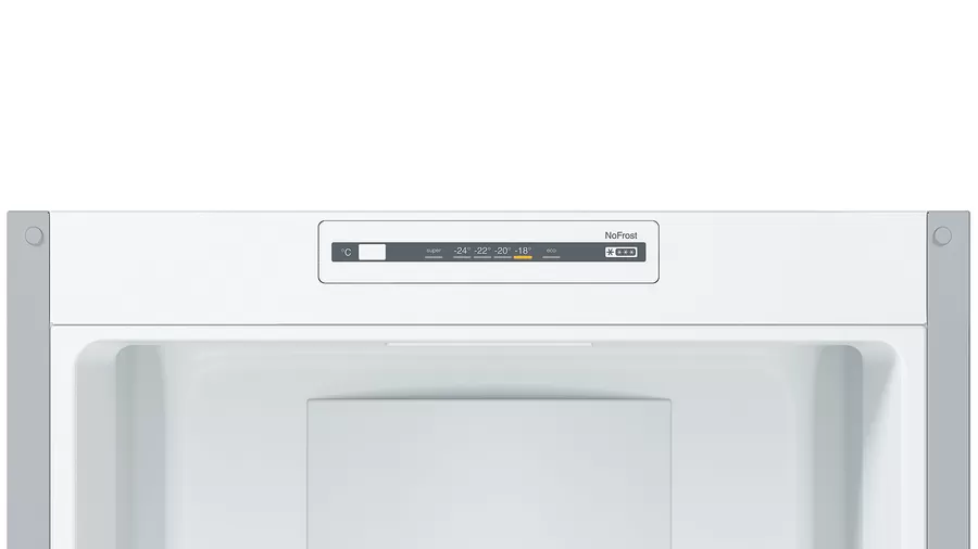 Bosch KGN36NLEA inox, alulfagyasztós, Hűtő:216L, Fagyasztó:89L, No frost hűtőszekrény