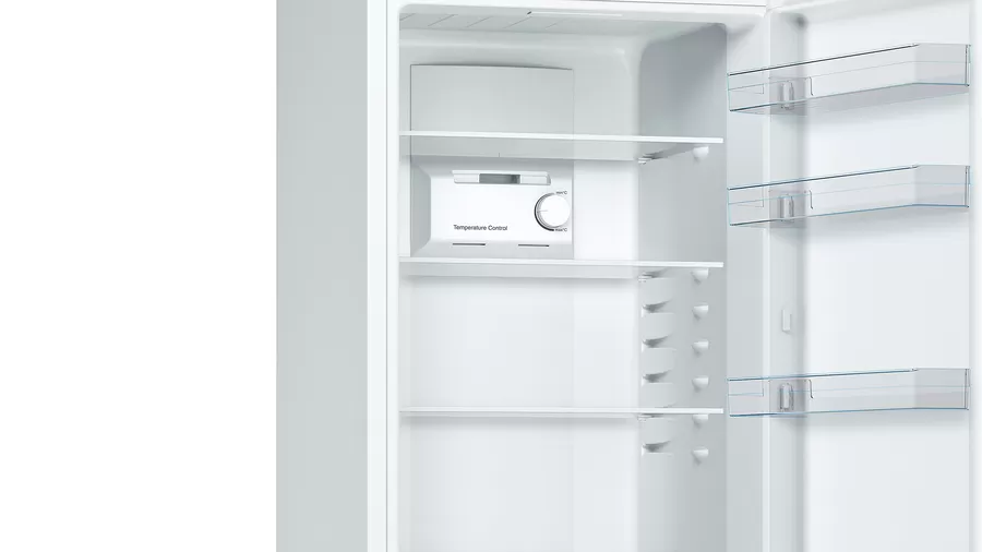 Bosch KGN36NWEA fehér, alulfagyasztós, Hűtő:216L, Fagyasztó:89L, No frost hűtőszekrény