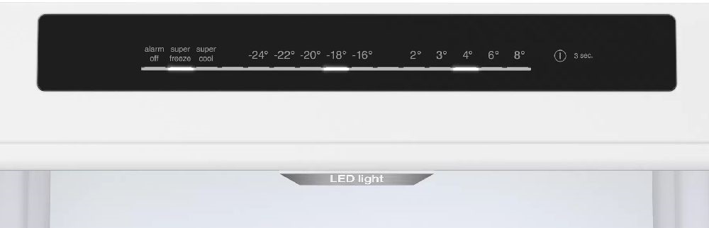 Bosch KGN392LDF inox, alulfagyasztós, Hűtő:260L, Fagyasztó:103L, Total No frost hűtőszekrény