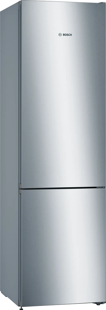 Bosch KGN39VLEB inox, alulfagyasztós, Hűtő:279L, Fagyasztó:89L, No frost hűtőszekrény