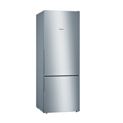 Bosch KGV58VLEAS ezüst, alulfagyasztós, Hűtő:376L, Fagyasztó:124L, Low frost hűtőszekrény (Újszerű)