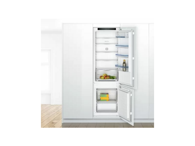 Bosch KIV87VFE0, alulfagyasztós, beépíthető, Hűtő:200L, Fagyasztó:70L, Low frost hűtőszekrény