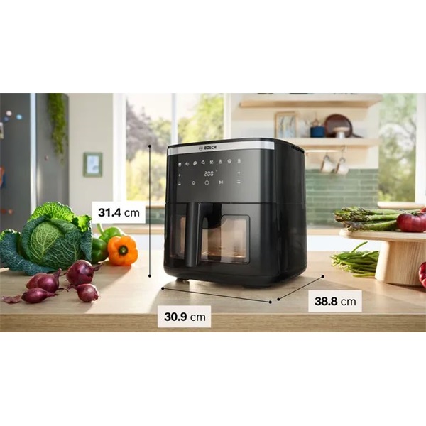 Bosch MAF671B0 fekete 7,2L forrólevegős sütő
