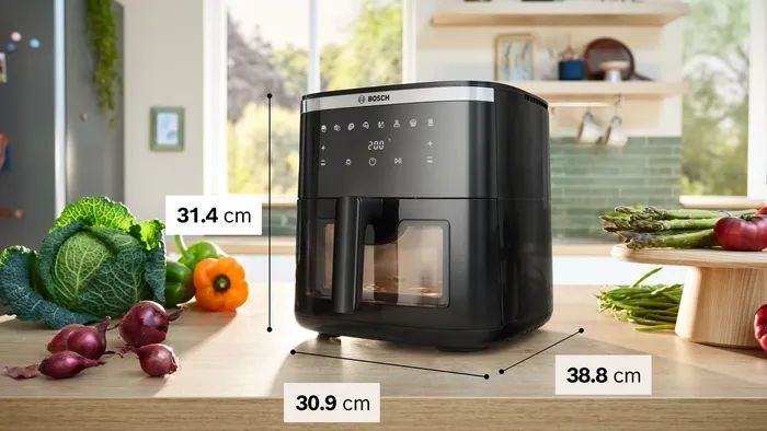 Bosch MAF671B0 fekete 7,2L forrólevegős sütő