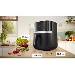 Bosch MAFS2462B fekete 6,1L forrólevegős sütő