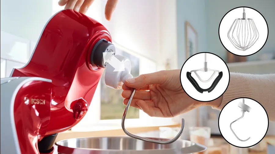Bosch MUM5X720 1000W, 3,9L, vörös konyhai robotgép (Újszerű)