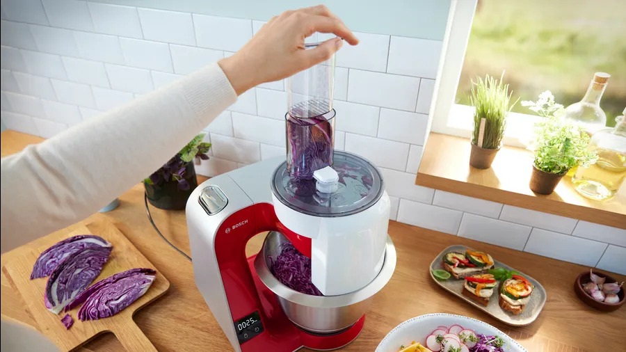 Bosch MUM5X720 1000W, 3,9L, vörös konyhai robotgép (Újszerű)