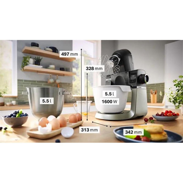 Bosch MUMS6ZS23D MUM Serie6 fekete-inox konyhai robotgép