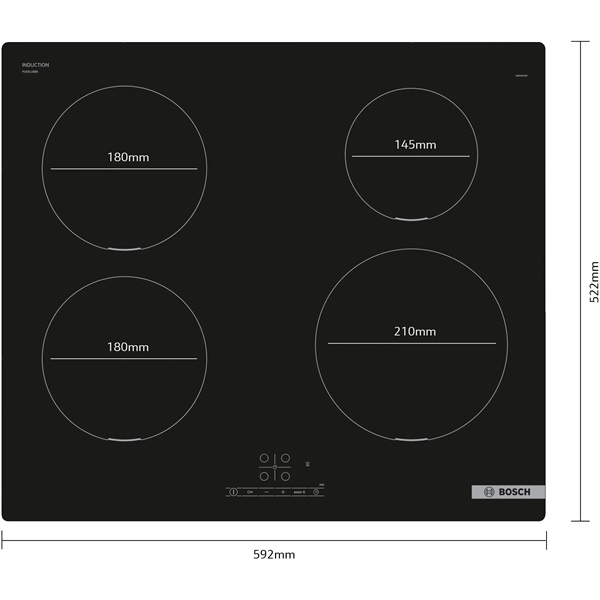Bosch PUE611BB5E beépíthető indukciós főzőlap