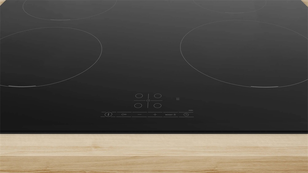 Bosch PUE611BB5E fekete, beépíthető, indukciós, főzőzóna: 4, beépíthető méret: 56cm, főzőlap (Újszerű)