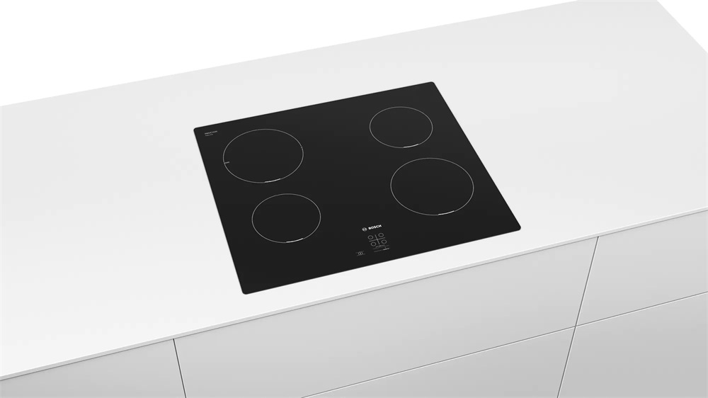 Bosch PUG611AA5E fekete, beépíthető, indukciós, főzőzóna: 4, beépíthető méret: 56cm, főzőlap (Újszerű)