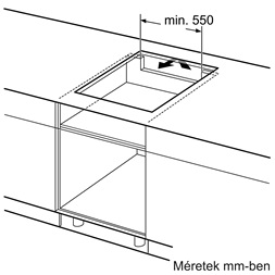 Bosch PUG611AA5E fekete, beépíthető, indukciós, főzőzóna: 4, beépíthető méret: 56cm, főzőlap (Újszerű)