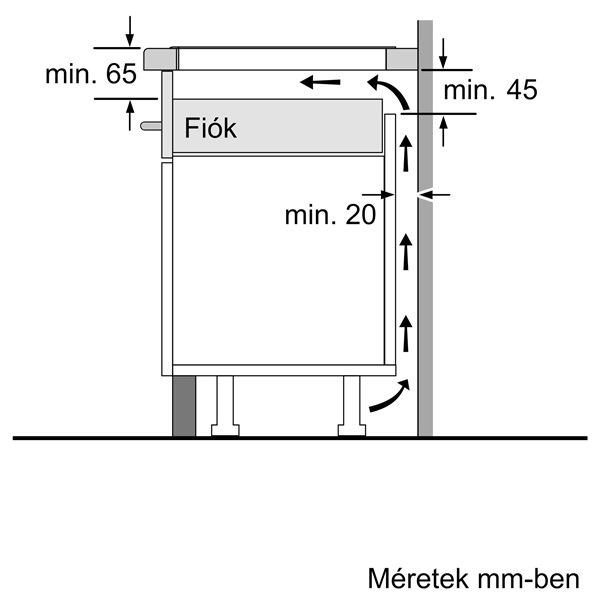Bosch PUG611AA5E fekete, beépíthető, indukciós, főzőzóna: 4, beépíthető méret: 56cm, főzőlap (Újszerű)