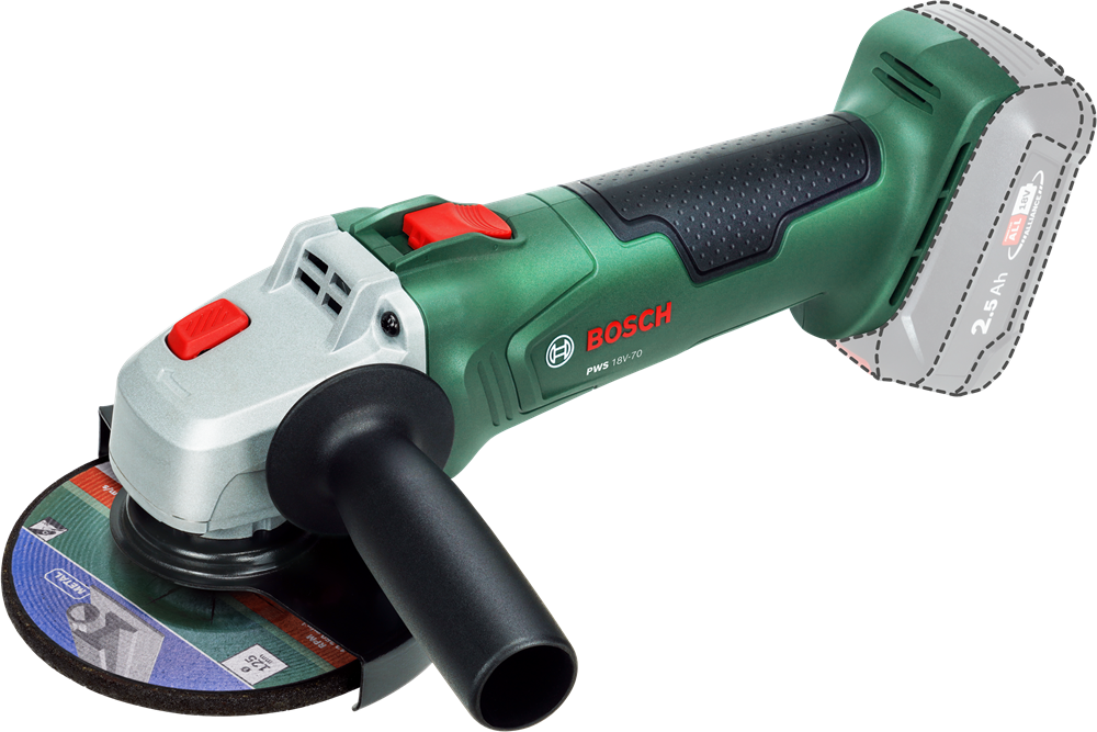 Bosch PWS 18V-70 akku és töltő nélkül akkumulátoros sarokcsiszoló