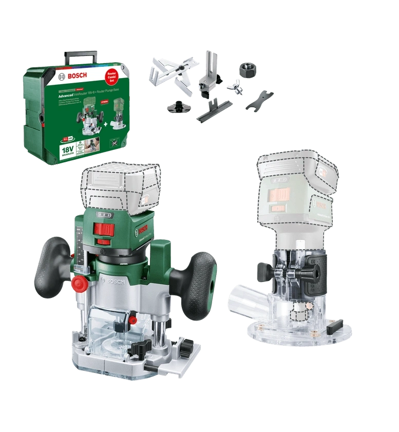 Bosch Router Combi Set akkumulátors felsőmaró