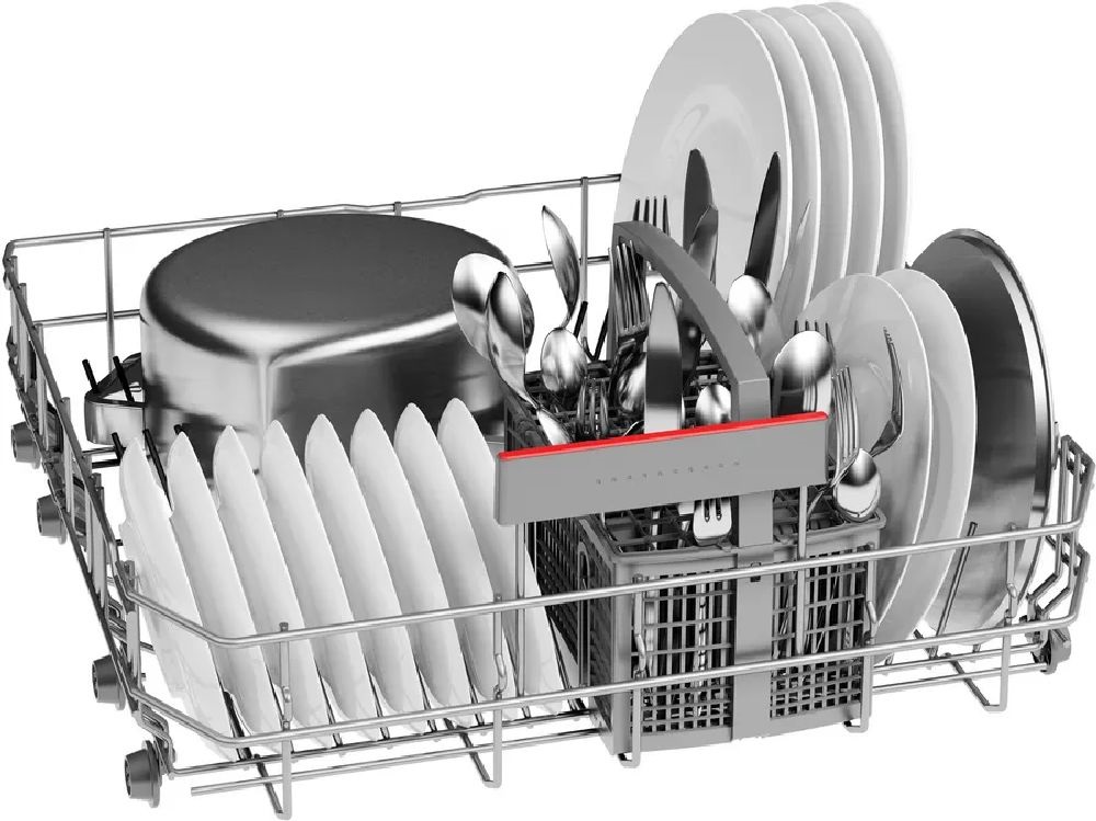 Bosch SMI4HTS00E fehér, programok száma: 6, beépíthető, 13 terítékes mosogatógép  (Használt - B)