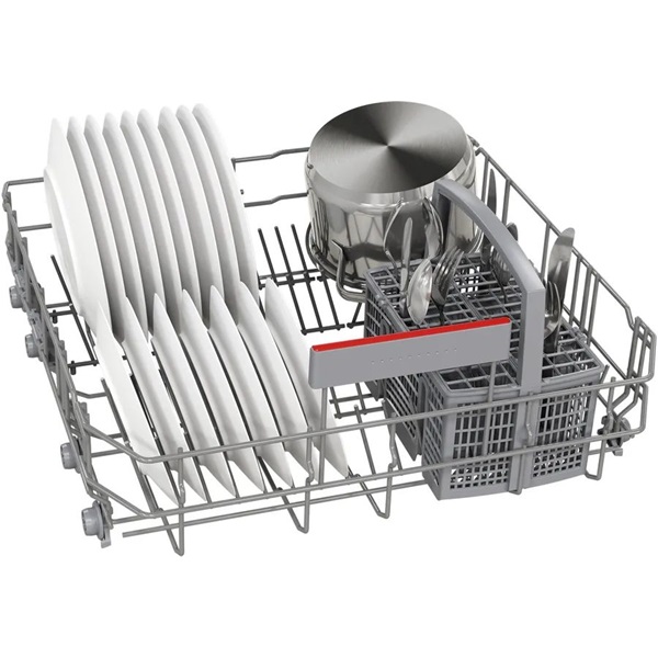 Bosch SMI4HTS14EI ezüst, programok száma:6, beépíthető, 13 terítékes mosogatógép