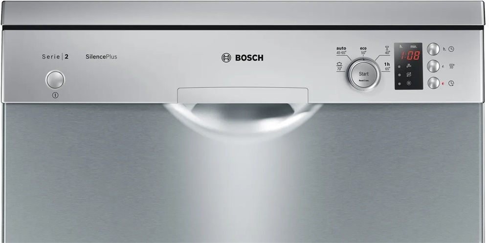 Bosch SMS25AI04E inox, programok száma: 5, szabadonálló, 12 terítékes mosogatógép 