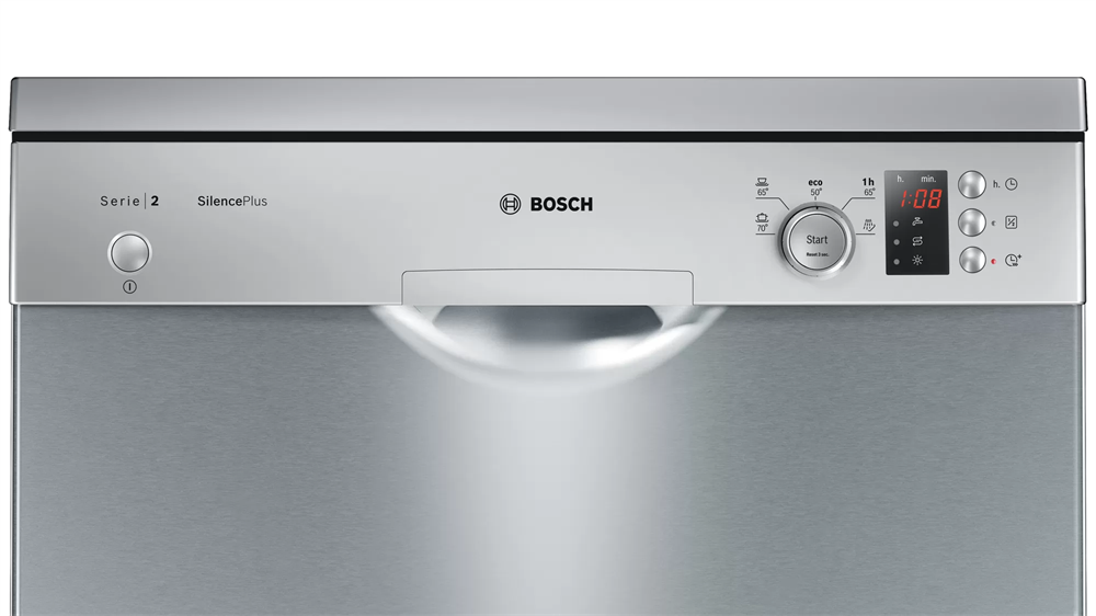 Bosch SMS25AI05E inox, programok száma: 5, szabadonálló, 12 terítékes mosogatógép 