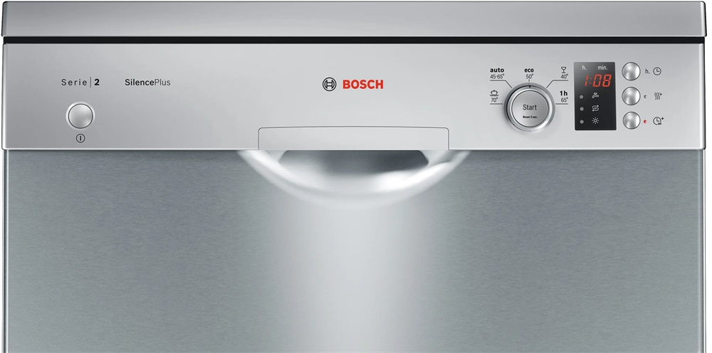 Bosch SMS25AI07E inox, programok száma: 5, szabadonálló, 12 terítékes mosogatógép 