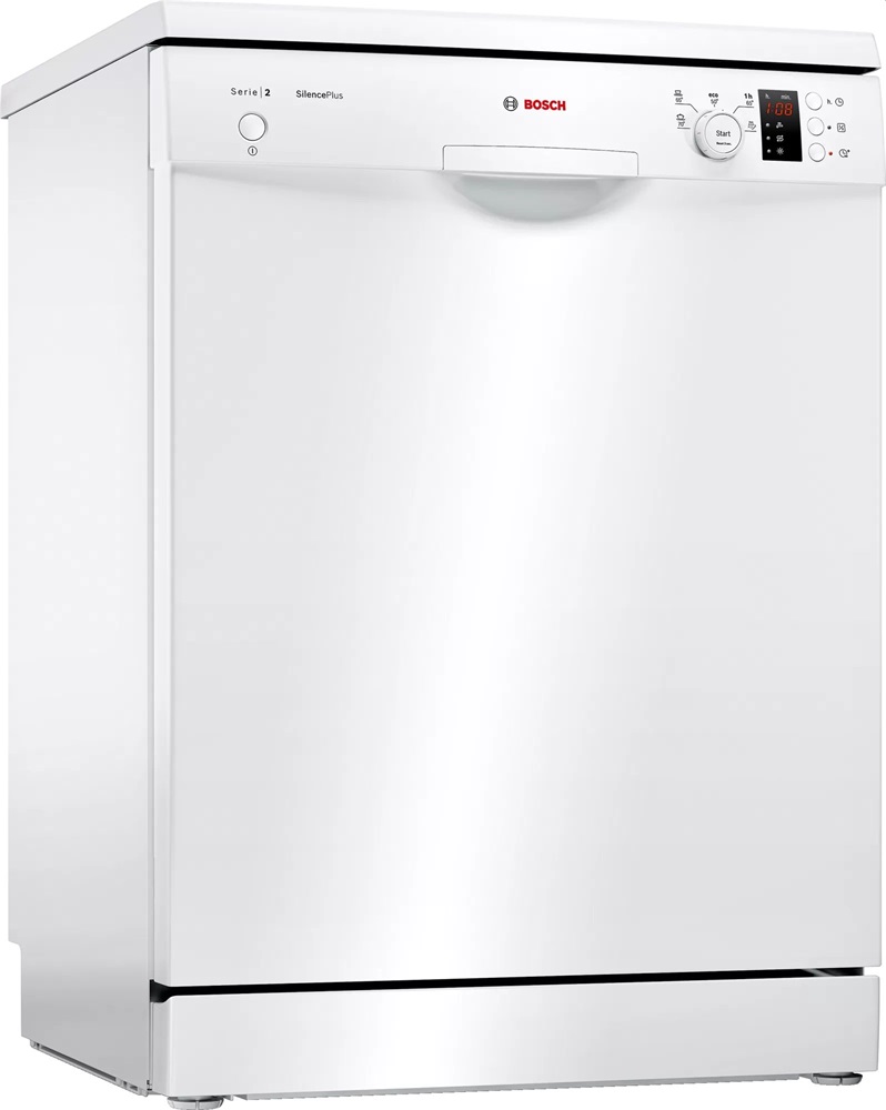 Bosch SMS25AW05E fehér, programok száma: 5, szabadonálló, 12 terítékes mosogatógép 