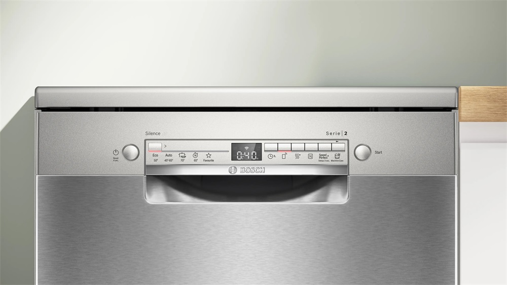 Bosch SMS2HVI02E inox, programok száma: 6, szabadonálló, 14 terítékes mosogatógép 