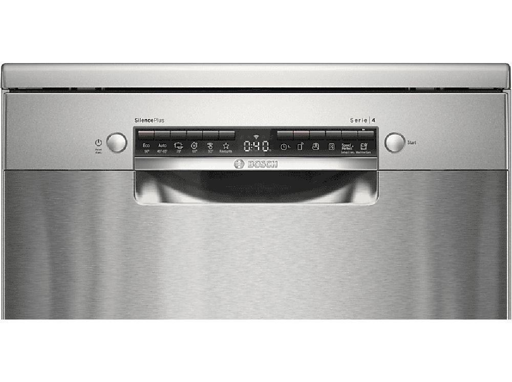 Bosch SMS2HVI02E inox, programok száma: 6, szabadonálló, 14 terítékes mosogatógép 