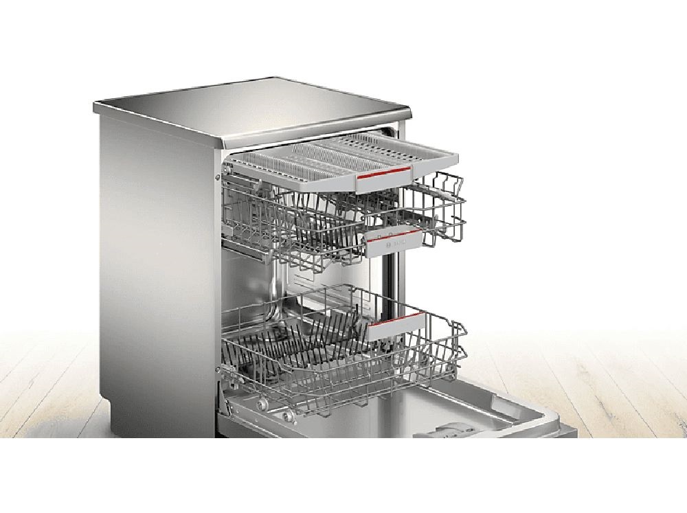 Bosch SMS2HVI02E inox, programok száma: 6, szabadonálló, 14 terítékes mosogatógép 