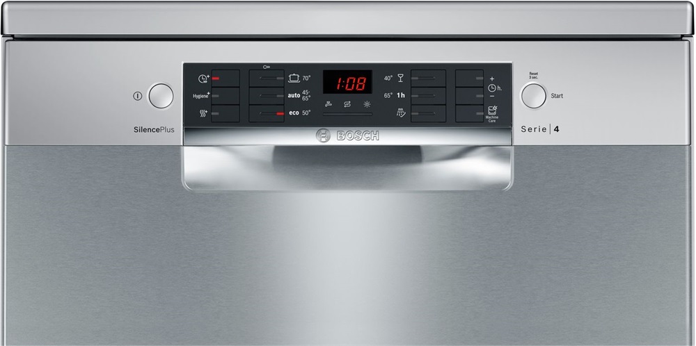 Bosch SMS46KI01E inox, programok száma: 6, szabadonálló, 13 terítékes mosogatógép 